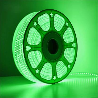 MPROW 600 LEDs 5 m Green Steady String Rice Lights