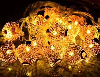 Home Delight 16 LEDs 0.25 m Pink Steady Ball Rice Lights  (Pack of 1)