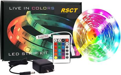 DAYBETTER 260 LEDs 5 m Multicolor Color Changing, Flickering, Steady Strip Rice Lights