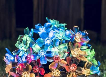 Antoj 14 LEDs 4 m Multicolor Steady Flower Rice Lights  (Pack of 1)