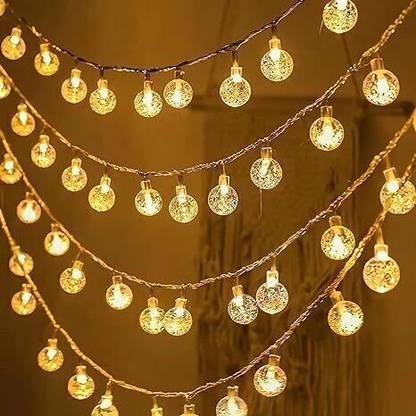 Adore 14 LEDs 4 m Yellow Steady Bell Rice Lights