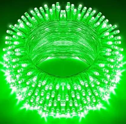 Perikam 40 LEDs 13 m Green Steady String Rice Lights  (Pack of 1)