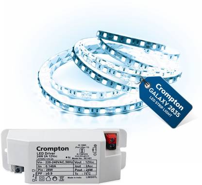 Crompton 300 LEDs 5 m White Steady Strip Rice Lights