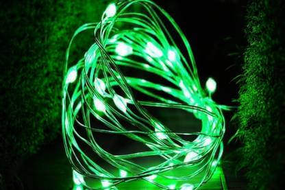argonlight 16 LEDs 1.6 m Green Steady Diya Rice Lights