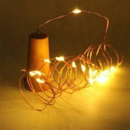PESCA 20 LEDs 2.03 m Yellow Steady String Rice Lights