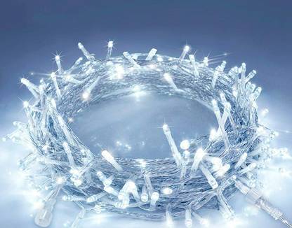 QUACE 40 LEDs 12 m White Steady String Rice Lights