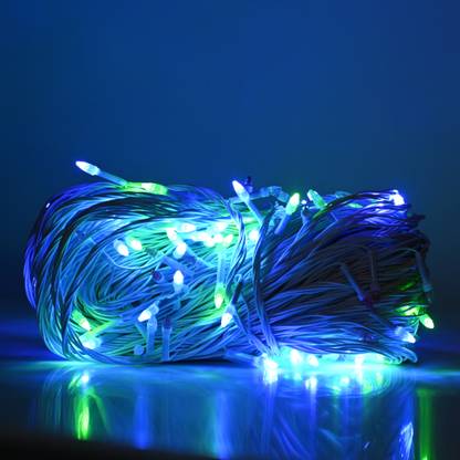 LADDI 172 LEDs 50 m Blue Steady String Rice Lights