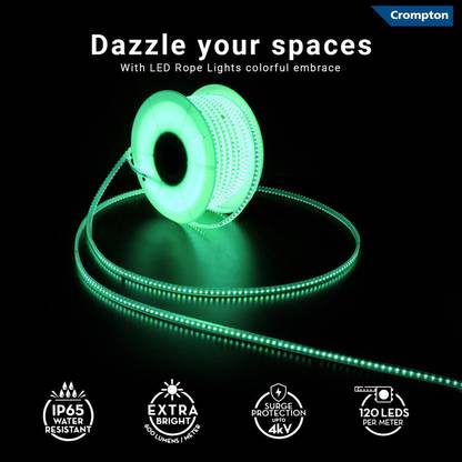 Crompton 6000 LEDs 50 m Blue Steady Strip Rice Lights