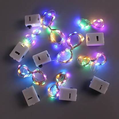 spark world 40 LEDs 4 m Multicolor Flickering, Steady String Rice Lights