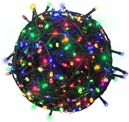 KR Five Products 1487 LEDs 25.4 m Multicolor Steady, Color Changing, Flickering Bulb Rice Lights