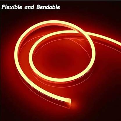 CCE (5 Meter) Orange DC 12V Cuttable LED Neon Flexible LED Light Strip 50 Watt-03 Car Fancy Lights
