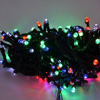 pompeo 72 LEDs 14.99 m Multicolor Color Changing, Flickering, Steady Strip Rice Lights