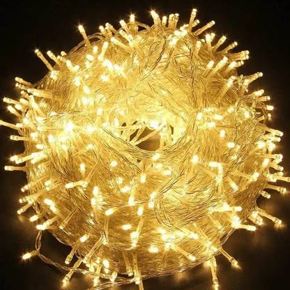 Ravbelli 38 LEDs 15 m Yellow Steady Christmas Tree Rice Lights  (Pack of 1)