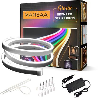 MANSAA 50 LEDs 5 m White Steady Strip Rice Lights