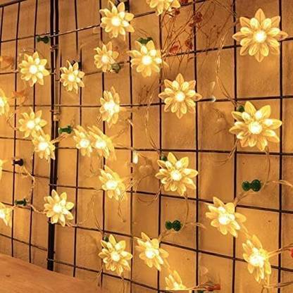 XERGY 14 LEDs 3 m Yellow Steady Flower Rice Lights