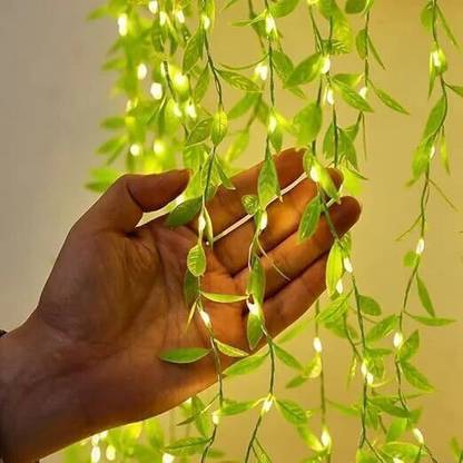 wtc 200 LEDs 3 m Yellow Flickering, Steady Leaf Rice Lights