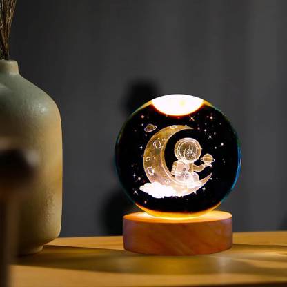 The Purple Tree 3D Crystal Ball Night Lamp Night Lamp