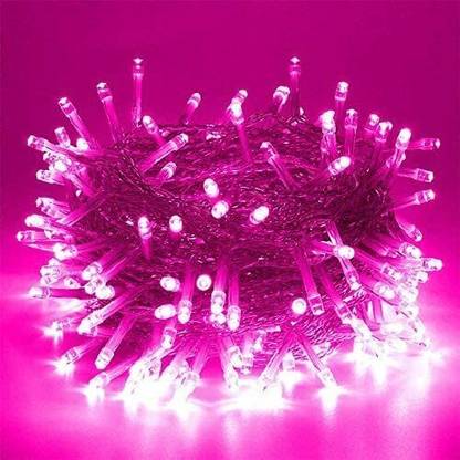 MPROW 40 LEDs 11 m Pink Steady String Rice Lights