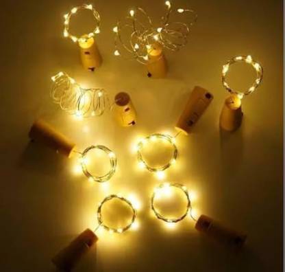 homely whimsy 20 LEDs 2 m Yellow Steady String Rice Lights