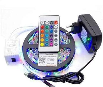 RGB Strip Light 300 LEDs 3 m Multicolor Steady, Color Changing, Flickering Strip Rice Lights