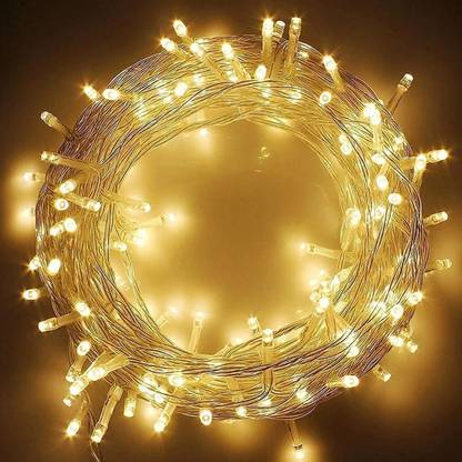 LEDDIT 40 LEDs 10 m Yellow Steady String Rice Lights