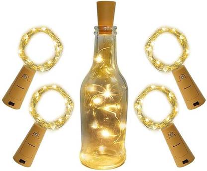 CS3HUB 20 LEDs 1 m Yellow Steady String Rice Lights