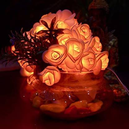 Veraa 20 LEDs 5 m Orange Steady Flower Rice Lights  (Pack of 1)