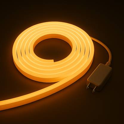 RAYVIX 600 LEDs 4 m Orange, White Steady Strip Rice Lights
