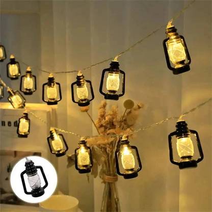 Refulgix 16 LEDs 4 m Yellow Steady Lantern Rice Lights