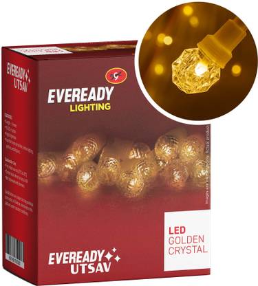 EVEREADY 15 LEDs 5 m Gold Flickering String Rice Lights