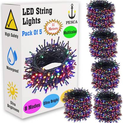 PESCA 40 LEDs 11 m Multicolor Steady String Rice Lights