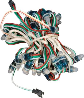Brilights 50 LEDs 6.108 m Multicolor Color Changing, Flickering, Steady Strip Rice Lights