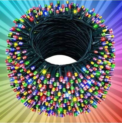 Linion 56 LEDs 20 m Multicolor Steady, Flickering, Color Changing Ball Rice Lights  (Pack of 1)