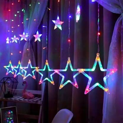 Akshaya 12 LEDs 2.5 m Multicolor Color Changing Star Rice Lights