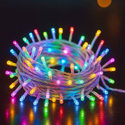 MPROW 24 LEDs 10 m Multicolor Steady String Rice Lights  (Pack of 1)