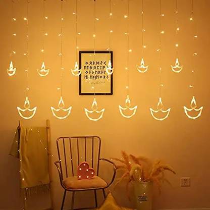Sensi 138 LEDs 2.5 m Multicolor Color Changing, Flickering Diya Rice Lights