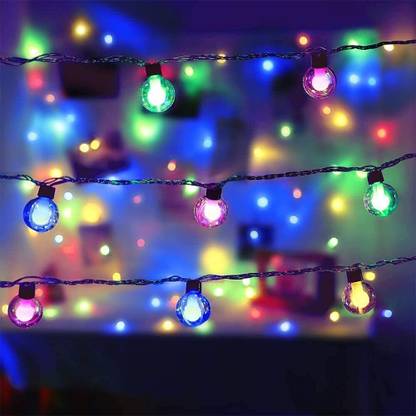 Prescent 16 LEDs 4 m Multicolor Steady Ball Rice Lights