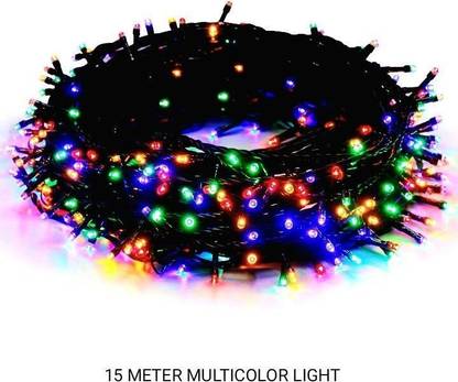 PARVEEN 26 LEDs 10.13 m Multicolor Steady String Rice Lights