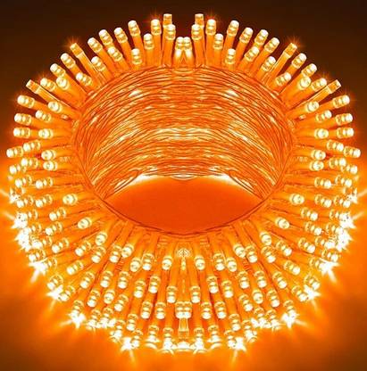 spark world 40 LEDs 11 m Orange Steady Bulb Rice Lights