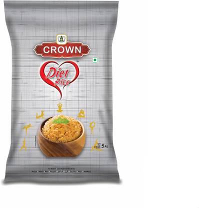 CROWN Rice Diet Rice Long Grain,Gluten Free, Double , 100% Natural Yellow Basmati Rice (Long Grain, Polished)