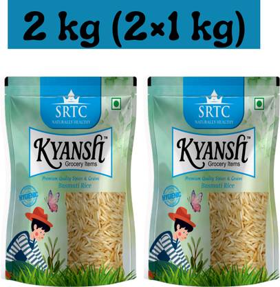 Kyansh Premium Quailty Basmati Rice 2kg Basmati Rice (Long Grain)