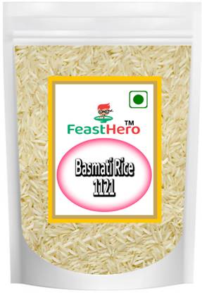 Feasthero 1121 DC Plus Basmati Rice With Rich Pleasant Aroma |2Kg| Brown Basmati Rice (Medium Grain, Unpolished)