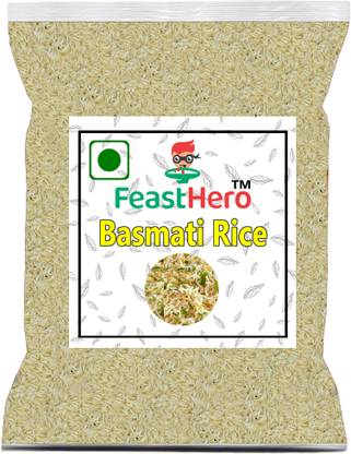 Feasthero 1121 Dum Basmasti Rice_ Pack Of 1kg Long Grain Rice | Ready To Cook Basmati Rice (Long Grain, Steam)