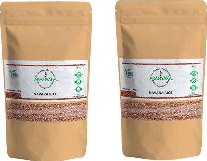 ARANYAKA Navara Red Rice (3kg)|Diabetic Friendly- Energy Booster| Red Navara Rice (Medium Grain, Parboiled)