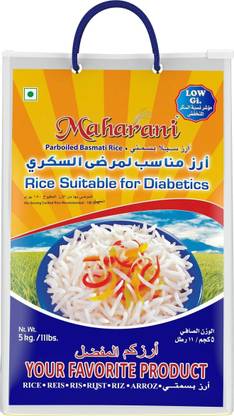 Maharani Suitable for Diabetics Basmati Rice (Long Grain, Parboiled)