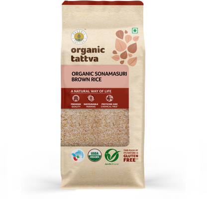 Organic Tattva Sonamasuri Brown Rice Sona Masoori Rice