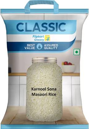 Classic Kurnool Sona Masoori Rice (Steam) by Flipkart Grocery