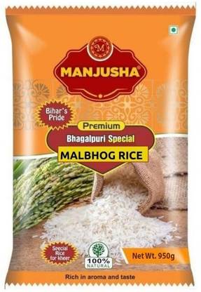 Manjusha Bhagalpuri Maalbhog Special Rice For Kheer Rich in aroma & taste Mal Bhog Rice (Medium Grain, Polished)