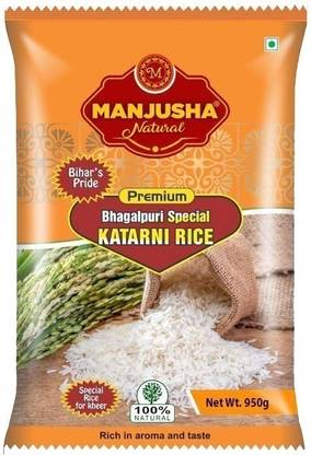 Manjusha Natural Premium Bhagalpuri Rich in aroma & taste Katarni Rice (Long Grain, Raw)