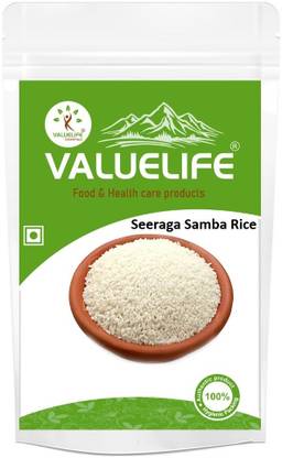Value Life Seeraga Samba Rice -Jeerasal-Kaima rice- Jeera Samba Rice (Small Grain, Raw)